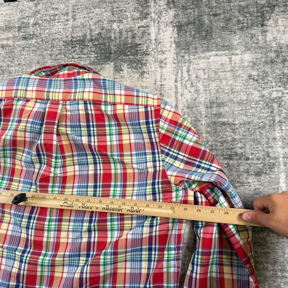 Polo Ralph Lauren Shirt Mens XL Vibrant Multicolor Plaid Classic Fit Performance